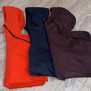 Used Adidas ZNE Performance Jacket Bundle Medium orange navy blue burgundy